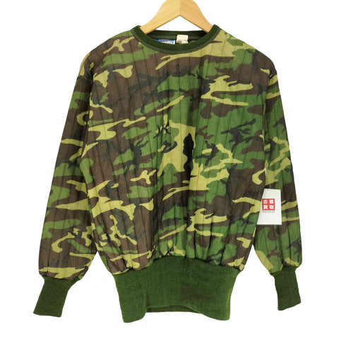 サフトバック SAFTBAK 80-90S CHILLER KILLER カモ柄 キルティング 長リブ スウェット メンズ import:L