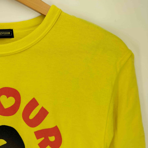 アベイシングエイプ A BATHING APE 袖裾シングル 24時間テレビ 30回記念 クルーネックTシャツ メンズ JPN:L