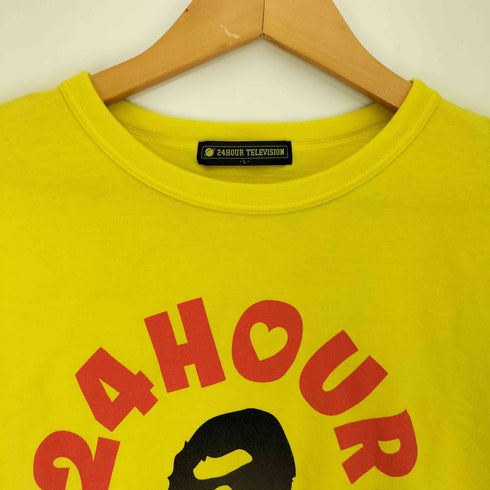 アベイシングエイプ A BATHING APE 袖裾シングル 24時間テレビ 30回記念 クルーネックTシャツ メンズ JPN:L