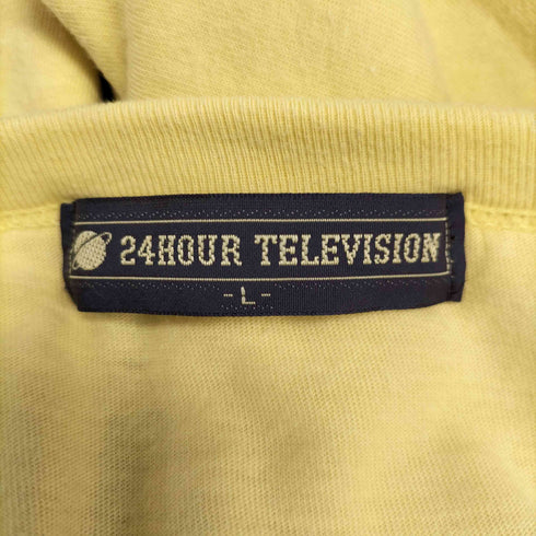 アベイシングエイプ A BATHING APE 袖裾シングル 24時間テレビ 30回記念 クルーネックTシャツ メンズ JPN:L