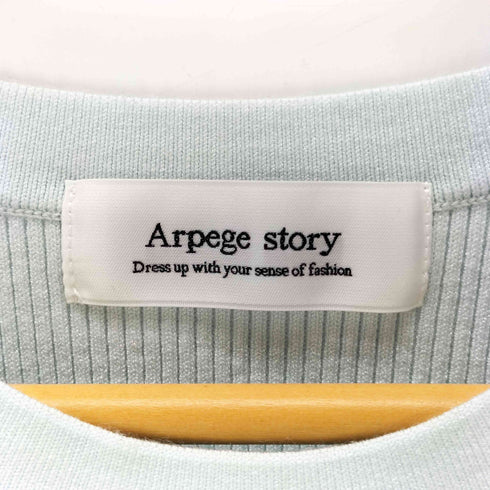 アルページュストーリー Arpege story 26SS 袖口レースレイヤードニット レディース JPN:2