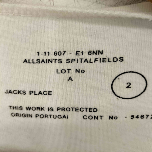 allsaints spitalfields 総柄プリント S/S Tシャツ メンズ JPN:2