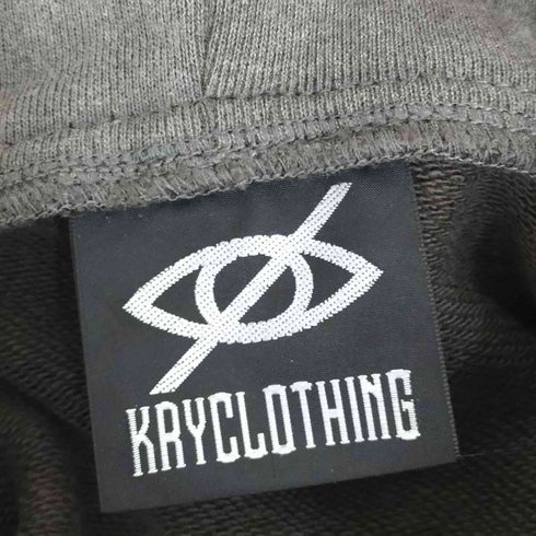 ケリークロージング KRY CLOTHING ゴシック 刺繍ロゴ サブカル ジップアップパーカー レディース