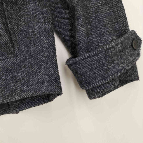ザラ ZARA SHORT HERRINGBONE WOOL COAT ヘリンボーン ショート ウール コート レディース import:S