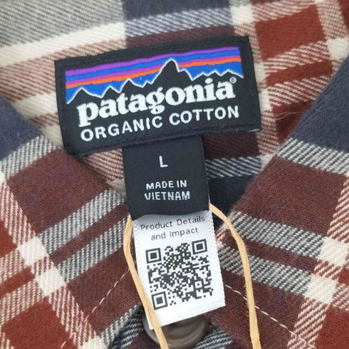パタゴニア patagonia 25AW オーガニックコットン製チェック柄ライトネルシャツ メンズ L