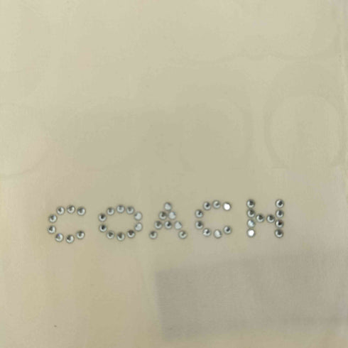 コーチ COACH ラインストーンロゴ シグネチャー 大判ストール レディース