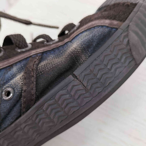 ディーゼル DIESEL チェック柄 ハイカットスニーカー メンズ JPN:27
