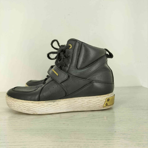 ディーゼル DIESEL インヒール ハイカット レザー スニーカー レディース JPN:24.5