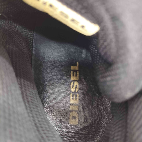 ディーゼル DIESEL インヒール ハイカット レザー スニーカー レディース JPN:24.5