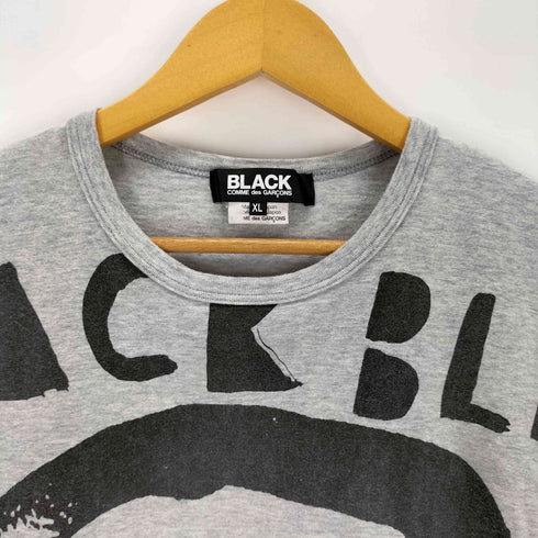 ブラックコムデギャルソン BLACK COMME des GARCONS 18SS ロゴプリント クルーネック 半袖Tシャツ メンズ XL