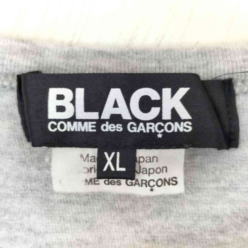 ブラックコムデギャルソン BLACK COMME des GARCONS 18SS ロゴプリント クルーネック 半袖Tシャツ メンズ XL