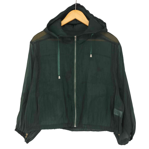 コイビトミサキ koibito misaki シースルーデザインフルジップパーカー レディース M~L