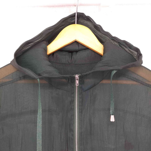 コイビトミサキ koibito misaki シースルーデザインフルジップパーカー レディース M~L