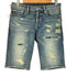 エーケイエム AKM ダメージ加工 デニム ショーツ DAMAGED 5 POCKET SHORTS メンズ JPN:M