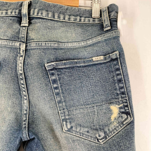 エーケイエム AKM ダメージ加工 デニム ショーツ DAMAGED 5 POCKET SHORTS メンズ JPN:M