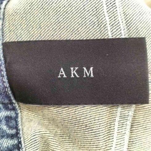 エーケイエム AKM ダメージ加工 デニム ショーツ DAMAGED 5 POCKET SHORTS メンズ JPN:M