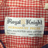 ロイヤルナイト Royal Knight 70s USA製 ポリコットン 襟芯 ギンガムチェック 長袖 シャツ メンズ L