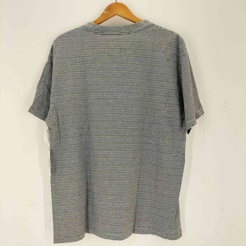 ポーラースケートカンパニー POLAR SKATE CO. 刺繍ロゴ マルチボーダー S/S 半袖 Tシャツ メンズ XL