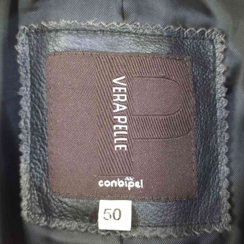Conbipel コンビペル VERA PELLE ベラピレ 本革 レザー コート メンズ 50