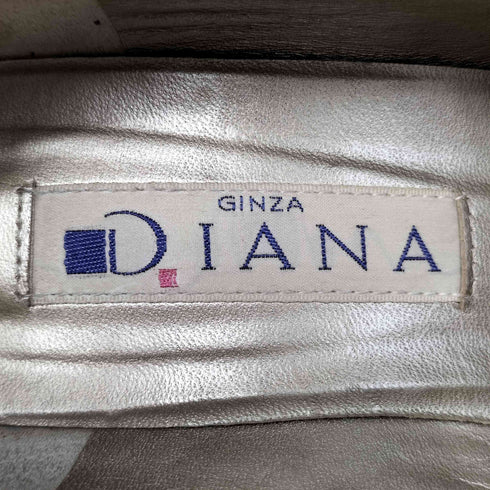 ダイアナ DIANA スクエアトゥ レザーパンプス レディース JPN:22.5