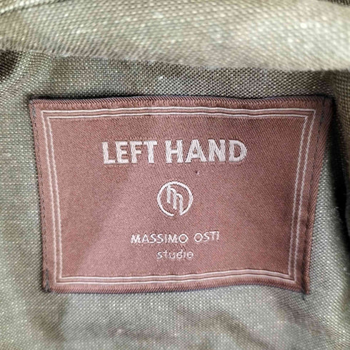 レフトハンドバイマッシモオスティ Left Hand by Massimo Osti 90S ロゴ 袖プリント 4ポケット スモックジャケット メンズ 50