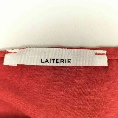 LAITERIE 七分袖 リネン混 プルオーバー ブラウス レディース JPN:38