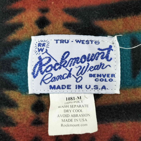 ロックマウント ROCK MOUNT USA製 ネイティブ フリースマフラー Fleece Muffler メンズ