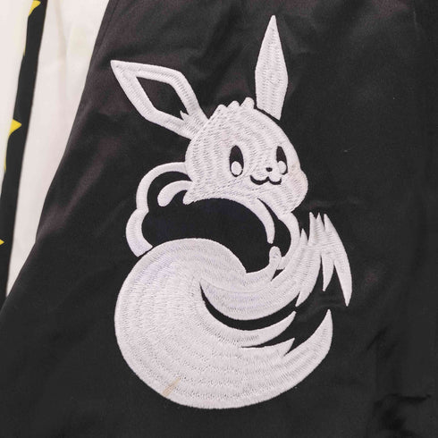 両面キャラクター刺繍 スカジャン メンズ import:L
