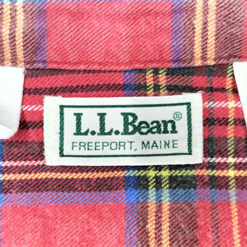 エルエルビーン L.L.Bean USA製 チェックシャツ コットンネルシャツ メンズ import:M