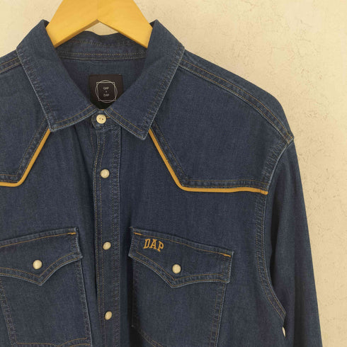 ギャップ Gap アーティスト コラボ ウエスタン デニムシャツ メンズ L