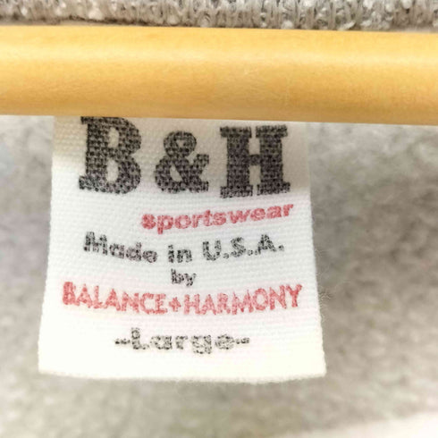 BALANCE + HARMONY B&H ブランク スウェット USA製 メンズ import:L