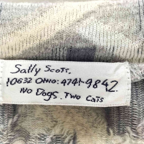 サリースコット Sally Scott 総柄 七分袖 クルーネック ワンピース レディース JPN:M