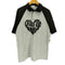 HOLY IN CODE raglan heart collar half T ホーリー・イン・コード・ラグラン・ハート・カラー・ハーフ・ティー メンズ