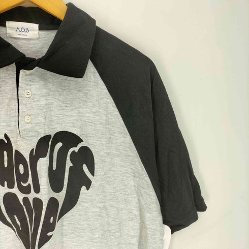 HOLY IN CODE raglan heart collar half T ホーリー・イン・コード・ラグラン・ハート・カラー・ハーフ・ティー メンズ