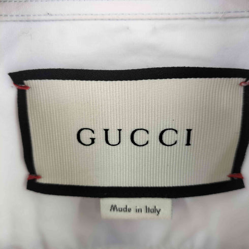 グッチ GUCCI ミケーレ期 Duke Embroidery Shirt デュークエンブロイダリーシャツ 長袖 シャツ メンズ 40