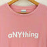 aNYthing 袖裾シングル ロゴ クルーネックTシャツ メンズ import:M