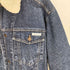 カルバンクライン CALVIN KLEIN SPORT BLUE JEANS ライナー付き 襟ボア デニムジャケット メンズ LL