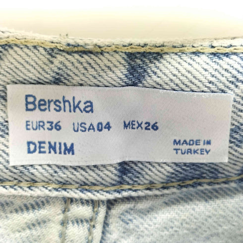 ベルシュカ BERSHKA キャラクタープリント デニム レディース EUR:36