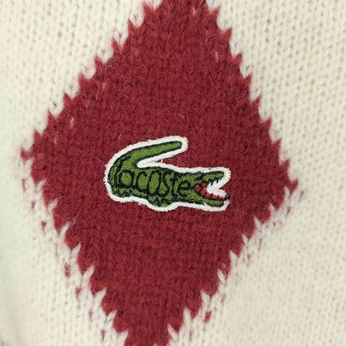 シュミーズラコステ CHEMISE LACOSTE 文字ワニ アーガイル ニット ベスト メンズ 4