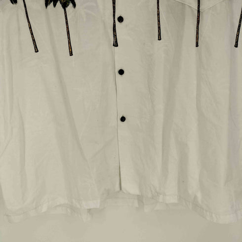 Pacific Legend Apparel 90S USA製 ヤシの木 プリント オープンカラー アロハシャツ メンズ 3XL