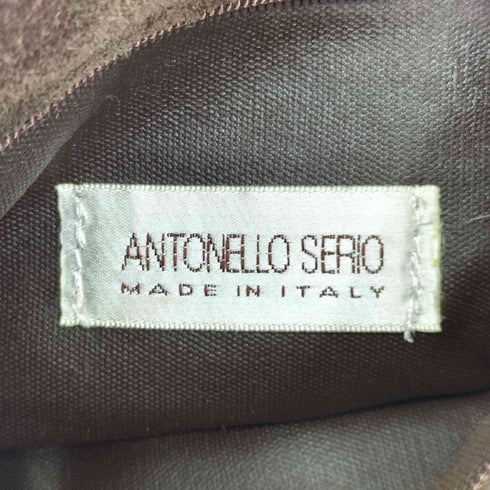 ANTONELLO SERIO イタリア製 スエード ショルダーバッグ レディース