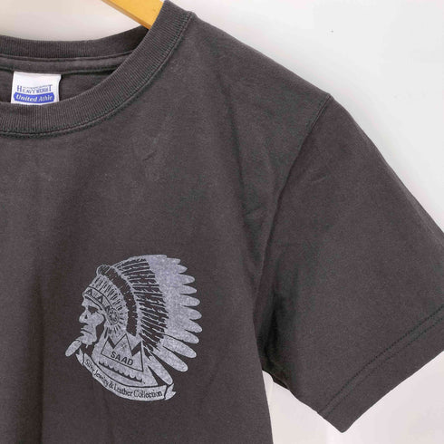ユナイテッドアスレ UNITED ATHLE フェザープリント クルーネックTシャツ メンズ JPN:S