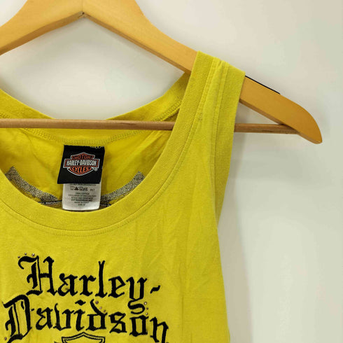 ハーレーダビッドソン HARLEY-DAVIDSON 両面 刺繍 タンクトップ Y2K レディース import:M