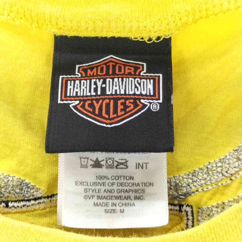 ハーレーダビッドソン HARLEY-DAVIDSON 両面 刺繍 タンクトップ Y2K レディース import:M