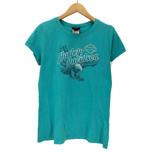 ハーレーダビッドソン HARLEY-DAVIDSON 鷹 ホーク 両面 プリント S/S Tシャツ ピチT Y2K メンズ import:XL