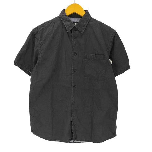ピーピーエフエム PPFM シワ加工 バック ナンバリング 62 ワッペン S/S シャツ Y2K メンズ JPN:M