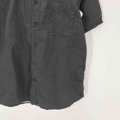 ピーピーエフエム PPFM シワ加工 バック ナンバリング 62 ワッペン S/S シャツ Y2K メンズ JPN:M