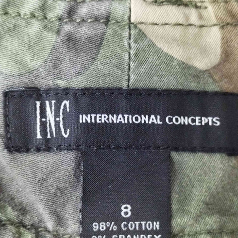 INC International Concepts アイ・エヌ・シー・インターナショナル・コンセプト カモ柄 ドローコードカーゴパンツ レディース 8