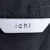 イチ ICHI リネン100% バンドカラー ノースリーブ シアー シャツワンピース レディース