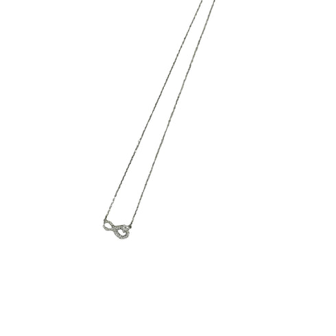 スワロフスキー SWAROVSKI Hyperbola ネックレス インフィニティ ホワイト ロジウムプレーティング レディース ONE SIZE